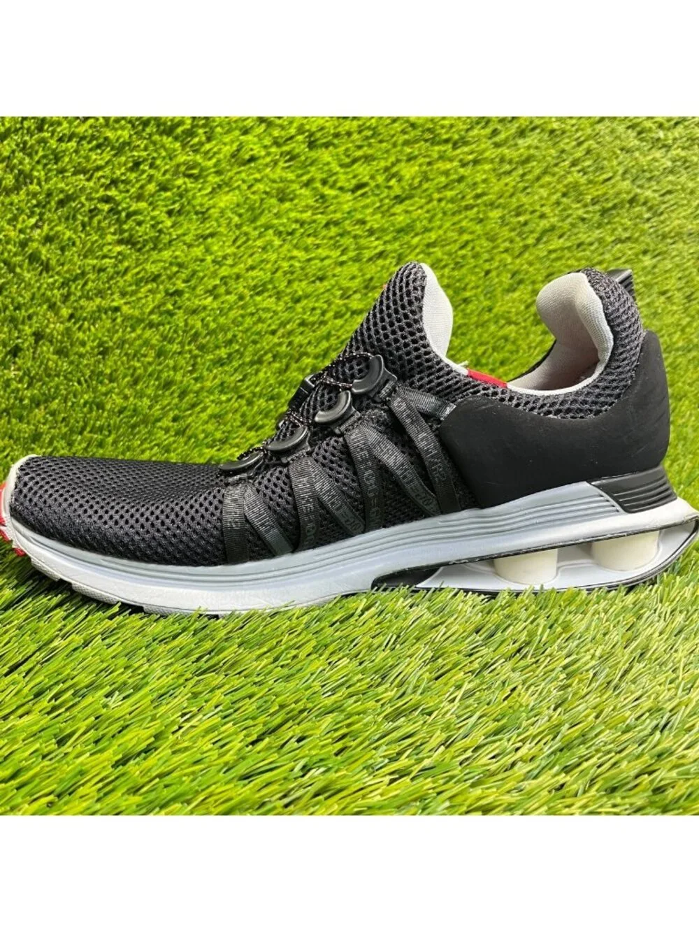 Nike Shox Gravity Mens Size 9.5 Black Athletic Running Walking Shoes Sneakers